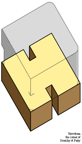 [first floor colored; rest of building grey]