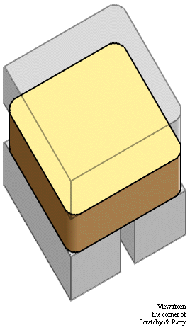 [second floor colored; rest of building grey]